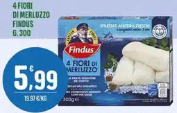 La Mimosa Supermercati 4 fiori di merluzzo FINDUS offerta