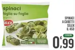 La Mimosa Supermercati Spinaci a cubetti SELEX offerta