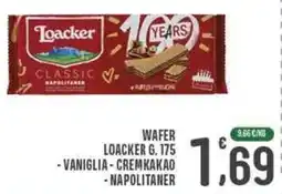 La Mimosa Supermercati Wafer loacker vaniglia-cremkakao -napolitaner offerta