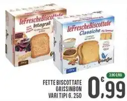 La Mimosa Supermercati Fette biscottate GRISSINBON offerta