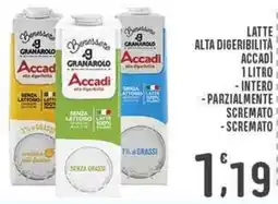 La Mimosa Supermercati Latte alta digeribilità ACCADI offerta