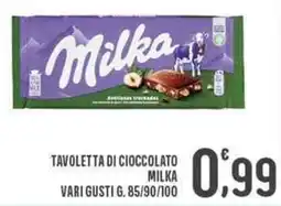 La Mimosa Supermercati Tavoletta di cioccolato MILKA offerta