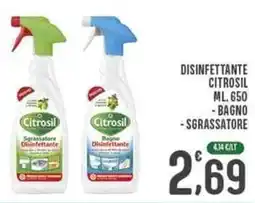 La Mimosa Supermercati Disinfettante bagno sgrassatore Citrosil offerta