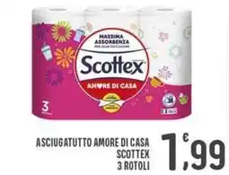 La Mimosa Supermercati Asciugatutto amore di casa scottex 3 rotoli offerta