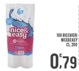 La Mimosa Supermercati 100 bicchieri NICE&EASY offerta