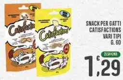 La Mimosa Supermercati Snack per gatti CATISFACTIONS offerta