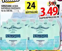 Il Genio Supermercato Sorgesana acqua naturale/frizzante offerta