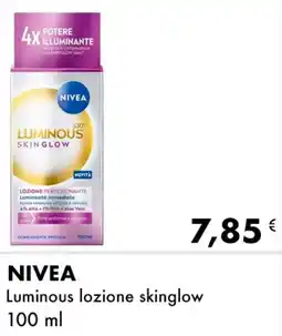 Iper Tosano NIVEA Luminous lozione skinglow offerta