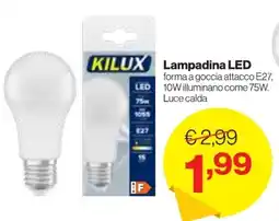 In'S Mercato KILUX Lampadina LED offerta