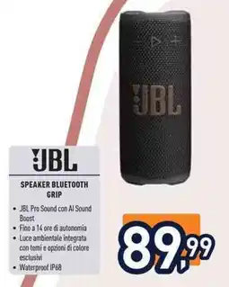 Unieuro Jbl speaker bluetooth grip offerta