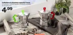 In'S Mercato Caffettiera in alluminio capacità 1 tazza offerta