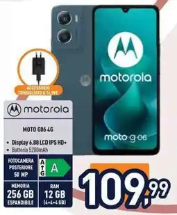 Unieuro motorola MOTO G06 4G offerta