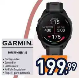 Unieuro Garmin forerunner 165 offerta