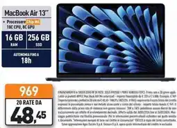 Unieuro MacBook Air 13" offerta