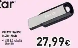 Unieuro Lexar chiavetta usb M400 128GB offerta
