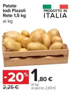 Carrefour Express Patate lodi Pizzoli Rete offerta