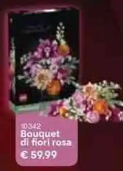 Unieuro Lego botanicals Bouquet di fiori rosa offerta