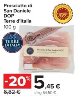 Carrefour Express Prosciutto di San Daniele DOP Terre d'Italia offerta
