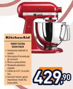 Unieuro KitchenAid ROBOT CUCINA 5KSM125EER offerta