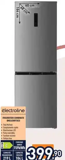 Unieuro Electroline FRIGORIFERO COMBINATO BME46SNV1XCO offerta
