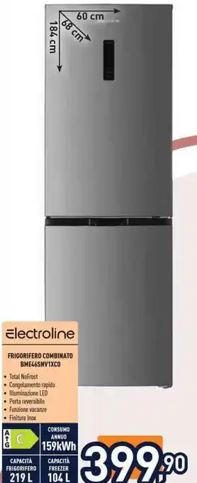 Electroline FRIGORIFERO COMBINATO BME46SNV1XCO