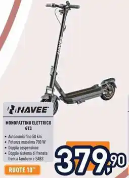 Unieuro Navee monopattino elettrico GT3 offerta
