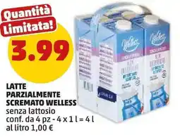 PENNY Latte parzialmente scremato welless senza lattosio offerta