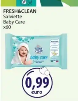 Acqua & Sapone FRESH&CLEAN Salviette Baby Care x60 offerta