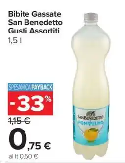 Carrefour Bibite Gassate San Benedetto Gusti Assortiti offerta