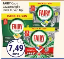 Acqua & Sapone FAIRY Caps Lavastoviglie Pack XL vari tipi offerta