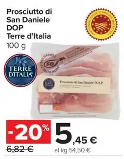Carrefour Prosciutto di San Daniele DOP Terre d'Italia offerta