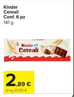 Carrefour KINDER CEREALI offerta