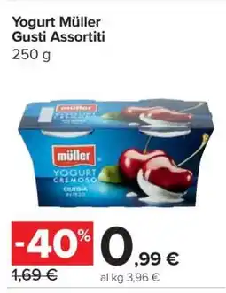 Carrefour Yogurt Müller Gusti Assortiti offerta