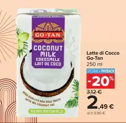 Carrefour Latte di cocco Go-Tan offerta