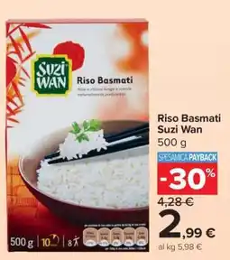 Carrefour Riso Basmati Suzi Wan offerta