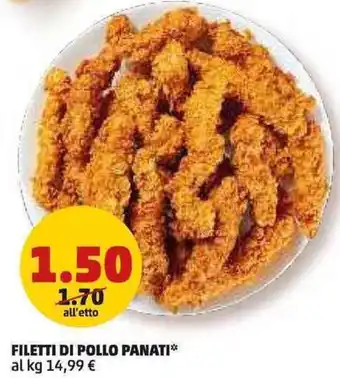 PENNY Filetti di pollo panati offerta