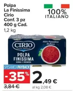 Carrefour Express Polpa La Finissima Cirio offerta