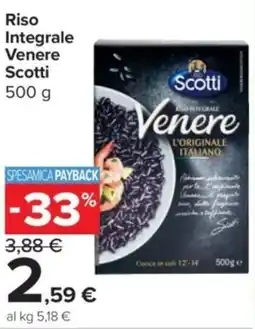 Carrefour Express Riso Integrale Venere Scotti offerta