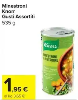 Carrefour Express Minestroni Knorr offerta