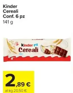 Carrefour Express Kinder Cereali offerta