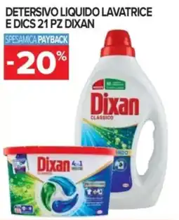 Carrefour Express Detersivo liquido lavatrice e dics 21 pz DIXAN offerta