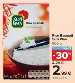 Carrefour Express Riso Basmati Suzi Wan offerta