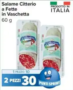 Carrefour Express Salame Citterio a Fette in Vaschetta offerta