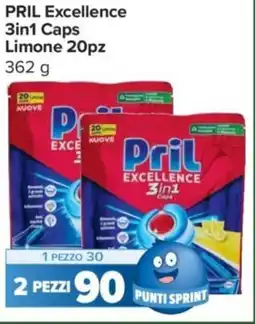 Carrefour Express PRIL Excellence 3in1 Caps Limone offerta