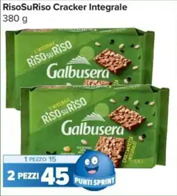 Carrefour Express RisoSuRiso Cracker Integrale offerta