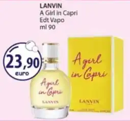 Acqua & Sapone LANVIN A Girl in Capri Edt Vapo offerta