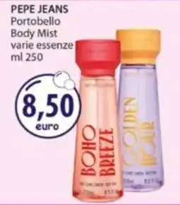 Acqua & Sapone PEPE JEANS Portobello Body Mist varie essenze offerta