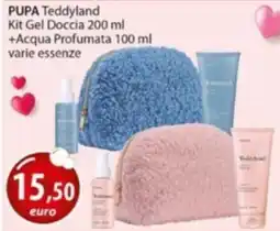 Acqua & Sapone PUPA Teddyland Kit Gel Doccia +Acqua Profumata varie essenze offerta