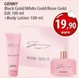 Acqua & Sapone GENNY Black Gold/White Gold/Rose Gold Edt +Body Lotion offerta