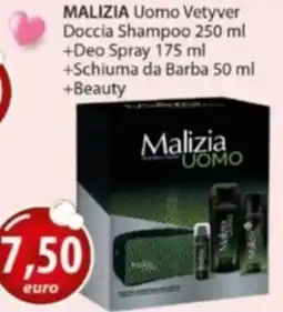 Acqua & Sapone MALIZIA Uomo Vetyver Doccia Shampoo offerta